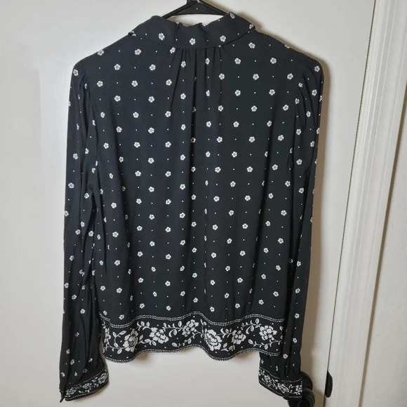 Kate Spade Long Sleeve Floral Shirt | Vintage Bandana Print | Size S - Picture 7 of 9